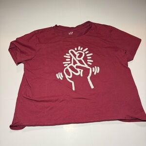 GAP Maroon Graphic Tee